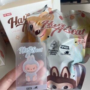 AUTHENTIC POP MART LABUBU Have a Seat Vinyl Plush - HEHE(SEALED BAG)